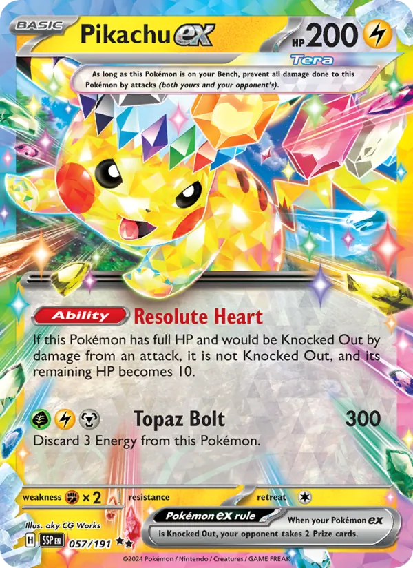 Pikachu ex (Surging Sparks 057/191)