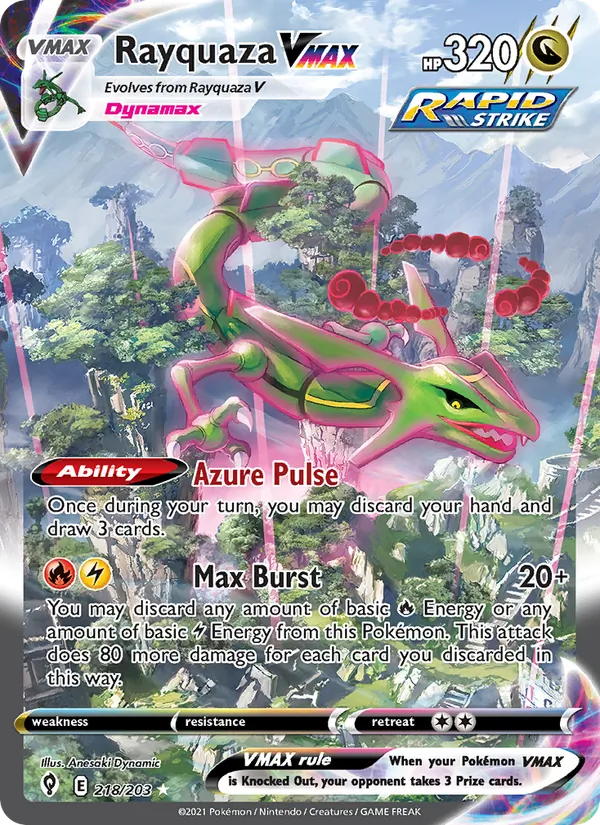Rayquaza VMAX (Evolving Skies 218/203)